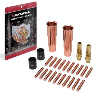 image:imageARCCAPTAIN for Lincoln Weld Part Magnum 200250 Tweco 2 parts 035 Contact Tip Nozzle Diffuser MIG Welding Gun Accessory Kit for Lincoln Magnum 200250 Tweco 2 035 Accessory KitTweco 2 Accessory Kit 045