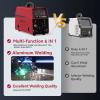 image:imageARCCAPTAIN 6in1 Aluminum MIG Welder 200A Welding Machine 110V220V Flux Core MIGGas MIGLift TIGStick WeldingSpool Gun MIGSpot Multiprocess Welder with Synergy Ideal for BeginnerMIG Welder 200A