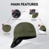 image:imageARCCAPTAIN Reversible Welding Cap 8 Panel Protective Welders Cap 10 oz Fireproof Cotton Comforts for Safety and Protection While Welding to Men Women Black 6 78Olive Green