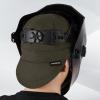 image:imageARCCAPTAIN Reversible Welding Cap 8 Panel Protective Welders Cap 10 oz Fireproof Cotton Comforts for Safety and Protection While Welding to Men Women Black 6 78Brownish Green