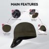 image:imageARCCAPTAIN Reversible Welding Cap 8 Panel Protective Welders Cap 10 oz Fireproof Cotton Comforts for Safety and Protection While Welding to Men Women Black 6 78Brownish Green