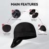 image:imageARCCAPTAIN Reversible Welding Cap 8 Panel Protective Welders Cap 10 oz Fireproof Cotton Comforts for Safety and Protection While Welding to Men Women Black 6 78Black