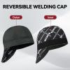 image:imageARCCAPTAIN Reversible Welding Cap 8 Panel Protective Welders Cap 10 oz Fireproof Cotton Comforts for Safety and Protection While Welding to Men Women Black 6 78Army Green
