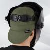 image:imageARCCAPTAIN Reversible Welding Cap 8 Panel Protective Welders Cap 10 oz Fireproof Cotton Comforts for Safety and Protection While Welding to Men Women Black 6 78Olive Green