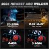 image:imageARCCAPTAIN Stick Welder Large LED Display 200A ARCLift TIG Welding Machine with Synergic Control IGBT Inverter 110V220V Portable MMA Welder Machine with Hot Start Arc force and AntiStickARC220