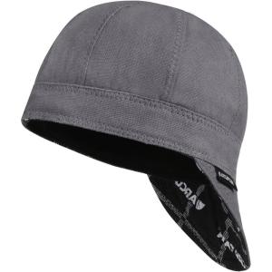 image:imageARCCAPTAIN Reversible Welding Cap 8 Panel Protective Welders Cap 10 oz Fireproof Cotton Comforts for Safety and Protection While Welding to Men Women Black 6 78Gray