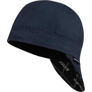 image:imageARCCAPTAIN Reversible Welding Cap 8 Panel Protective Welders Cap 10 oz Fireproof Cotton Comforts for Safety and Protection While Welding to Men Women Black 6 78Deep Blue