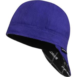 image:imageARCCAPTAIN Reversible Welding Cap 8 Panel Protective Welders Cap 10 oz Fireproof Cotton Comforts for Safety and Protection While Welding to Men Women Black 6 78Royal Blue