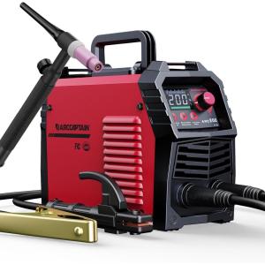 image:imageARCCAPTAIN Stick Welder Large LED Display 200A ARCLift TIG Welding Machine with Synergic Control IGBT Inverter 110V220V Portable MMA Welder Machine with Hot Start Arc force and AntiStickARC200 WITH LIFT TIG TORCH