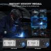 image:imageARCCAPTAIN Premium AutoShade Welding Helmet 46 x 32 Intelligent Large Viewing Screen Welding Hood 1111 Optical Clarity Internal Display Memory amp Gradient Builtin Parameter RecordingBlack