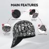 image:imageARCCAPTAIN Reversible Welding Cap 8 Panel Protective Welders Cap 10 oz Fireproof Cotton Comforts for Safety and Protection While Welding to Men Women Cashew 7 78Skeleton