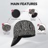 image:imageARCCAPTAIN Reversible Welding Cap 8 Panel Protective Welders Cap 10 oz Fireproof Cotton Comforts for Safety and Protection While Welding to Men Women Cashew 7 78Line