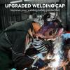 image:imageARCCAPTAIN Reversible Welding Cap 8 Panel Protective Welders Cap 10 oz Fireproof Cotton Comforts for Safety and Protection While Welding to Men Women Cashew 7 78Camouflage