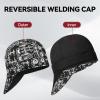 image:imageARCCAPTAIN Reversible Welding Cap 8 Panel Protective Welders Cap 10 oz Fireproof Cotton Comforts for Safety and Protection While Welding to Men Women Cashew 7 78Power