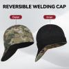 image:imageARCCAPTAIN Reversible Welding Cap 8 Panel Protective Welders Cap 10 oz Fireproof Cotton Comforts for Safety and Protection While Welding to Men Women Cashew 7 78Colour