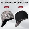 image:imageARCCAPTAIN Reversible Welding Cap 8 Panel Protective Welders Cap 10 oz Fireproof Cotton Comforts for Safety and Protection While Welding to Men Women Cashew 7 78Dollar
