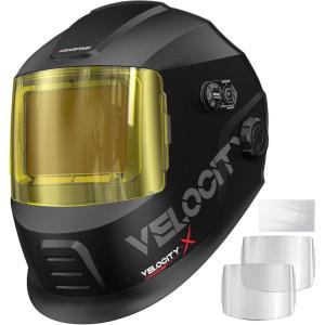 image:imageARCCAPTAIN Intelligent AutoShade Welding Helmet 46 x 32 Large Viewing Screen AutoDarkening Welding Hood Internal Display True Color 1111 130000s Response 9 Memory Modes amp GradientBlackStandard