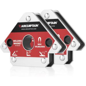 image:imageARCCAPTAIN Welding Magnets 2pcs 55LB Welding Magnet Set Magnetic Welding Holder Holding Power Welding Accessories2pcs 55lbs