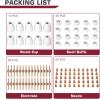 image:imageARCCAPTAIN 110PCS PT31 Plasma Cutting Consumables Fit CUT45 CUT50 CT312 MIG205 MP with Plasma Cutter Torch PT31 JG40 LG40110pcs