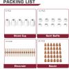 image:imageARCCAPTAIN 110PCS PT31 Plasma Cutting Consumables Fit CUT45 CUT50 CT312 MIG205 MP with Plasma Cutter Torch PT31 JG40 LG4060pcs