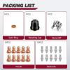 image:imageARCCAPTAIN 23Pcs IPT60 Plasma Cutter Torch Consumables 045 Plasma Cutter Accessories for ARCCAPTAIN CUT55 NONHF CUT55 MP and CUT60 NonHF Work with 5060A Current045