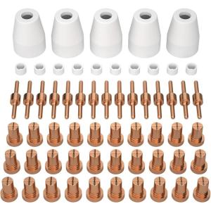 image:imageARCCAPTAIN 110PCS PT31 Plasma Cutting Consumables Fit CUT45 CUT50 CT312 MIG205 MP with Plasma Cutter Torch PT31 JG40 LG4060pcs