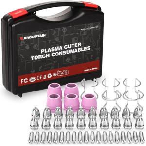 image:imageARCCAPTAIN AG60 Plasma Cutter Torch Consumables 045 SG55 AG60 WSD60 Plasma Cutter Accessories for ARCCAPTAIN CUT55 PRO CUT55 PROLUX CUT 55PILOTARCCUT 55PIL0T CUT 60HF CUT 60HF PRO24 Pcs50PCS040