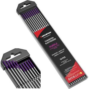 image:imageARCCAPTAIN TIG Welding Tungsten Electrode 10Pack 116x 7Grey  2 Ceriated WC20EWCe2Purple