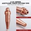 image:imageARCCAPTAIN 3101 Acetylene Cutting Torch Tips Size 03 Medium Duty Torch Tips for Victor Cutting Torch3101 Cutting Tips