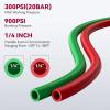 image:imageARCCAPTAIN Grade T Oxygen Acetylene Hose 14 x 25 FT with 91618 B Fittings and Spring Guards Welding Torch Hose for Oxy Acetylene Flame Welding and Cutting25FT