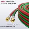 image:imageARCCAPTAIN Grade T Oxygen Acetylene Hose 14 x 25 FT with 91618 B Fittings and Spring Guards Welding Torch Hose for Oxy Acetylene Flame Welding and Cutting50FT