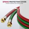 image:imageARCCAPTAIN Grade T Oxygen Acetylene Hose 14 x 25 FT with 91618 B Fittings and Spring Guards Welding Torch Hose for Oxy Acetylene Flame Welding and Cutting50FT
