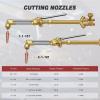 image:imageARCCAPTAIN Oxy Acetylene Cutting Torch Heavy Duty Cutting Torch Kit CA2460 Cutting Attachment Weldig Torch with Check Valve Cutting Tip 1101 and 8MFA Heating NozzleCT200