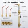 image:imageARCCAPTAIN Oxy Acetylene Cutting Torch Heavy Duty Cutting Torch Kit CA2460 Cutting Attachment Weldig Torch with Check Valve Cutting Tip 1101 and 8MFA Heating NozzleCT120