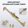 image:imageARCCAPTAIN Oxy Acetylene Torch Kit with Check Valves Medium Duty Gas Welding Cutting Torch Kit with Hose Regulator Gauges Cutting Tip 3 Welding Tips and Storage Case