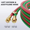 image:imageARCCAPTAIN Oxy Acetylene Torch Kit with Check Valves Medium Duty Gas Welding Cutting Torch Kit with Hose Regulator Gauges Cutting Tip 3 Welding Tips and Storage Case