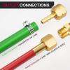 image:imageARCCAPTAIN Oxygen and Acetylene Regulators CGA540 and CGA510 Compatible with VStyle Torch Cutting HeavyDuty Gas Welding Pressure Regulators with THandle Adjustments