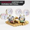 image:imageARCCAPTAIN Oxygen and Acetylene Regulators CGA540 and CGA510 Compatible with VStyle Torch Cutting HeavyDuty Gas Welding Pressure Regulators with THandle Adjustments