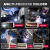 image:imageARCCAPTAIN TIG Welder ACDC 200Amp with Pulse Aluminum TIG Welder 110V220V TIG Welder with SquareTriangular WaveStickMMASpot 7 in 1 MultiProcess Welding MachineTIG200P
