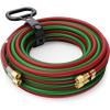 image:imageARCCAPTAIN Grade T Oxygen Acetylene Hose 14 x 25 FT with 91618 B Fittings and Spring Guards Welding Torch Hose for Oxy Acetylene Flame Welding and Cutting50FT