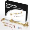 image:imageARCCAPTAIN Oxy Acetylene Cutting Torch Heavy Duty Cutting Torch Kit CA2460 Cutting Attachment Weldig Torch with Check Valve Cutting Tip 1101 and 8MFA Heating NozzleCT200
