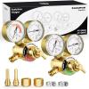 image:imageARCCAPTAIN Small Oxygen Acetylene Regulator Set CGA540 amp CGA200 Compatible for 91618 BSize and 14 Hose