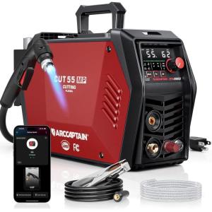image:imageARCCAPTAIN iControl NonHF Plasma Cutter CUT55 MP with APP Control 55Amp Blowback Pilot Arc 120V240V Upgraded LED Display Expanded Metal Rust Removal Plasma Gouging Pressure DetectionCUT55 MP