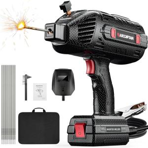image:imageARCCAPTAIN 140A Handheld Welder LED Display Portable Welding Machine 110V with Hot Start Arc force and AntiStick IGBT Portable ARC Welder with Auto Darkening Goggles for 11618 Welding RodsHandheld Welder 120A