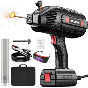 image:imageARCCAPTAIN Stylish Handheld Welder 110V Portable Welding Machine with IGBT Inverter 120A Stick Welder with Auto Darkening Goggles and Upgraded Ground Clamp Fits for 33218 Welding Rods