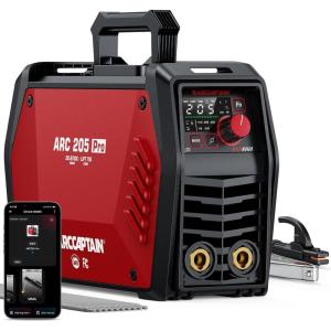 image:imageARCCAPTAIN iControl ARC205 Pro Stick Welder APP Control 205Amp ARCLift TIG Welding Machine Large LED Display IGBT Inverter 120V240V MMA Welder with Hot Start Arc force and AntiStickARC205 Pro Stick Welder