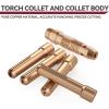 image:imageARCCAPTAIN 49 Pcs TIG Welding Torch Accessories kit Alumina Nozzle Collets Body Stubby Gas Lens 10 Glass Cup Kit for WP171826Black11 PCS