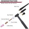 image:imageARCCAPTAIN 49 Pcs TIG Welding Torch Accessories kit Alumina Nozzle Collets Body Stubby Gas Lens 10 Glass Cup Kit for WP171826Black49Pcs