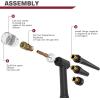 image:imageARCCAPTAIN 49 Pcs TIG Welding Torch Accessories kit Alumina Nozzle Collets Body Stubby Gas Lens 10 Glass Cup Kit for WP171826Black71 PCS