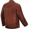 image:imageARCCAPTAIN Leather Welding Jacket Heavy Duty Welder Jackets with Flame Resistant Split Cowhide Leather for Men WomenDark Brown